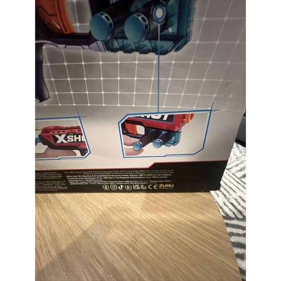 Zuru X-Shot 4 Gun Bundle - 2x Reflex 6 & 2x Kickback with 48 Foam Darts NEW - Picture 10 of 10